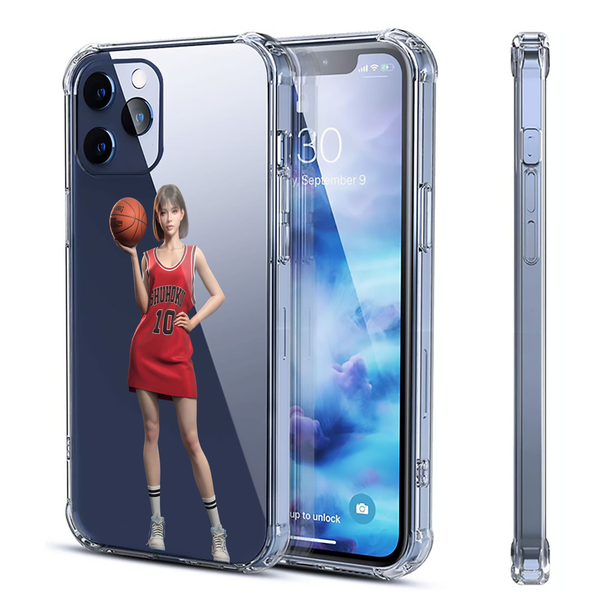 （画像用） SLAM DUNK／スラムダンク 【iPhone 12シリーズ対応】透明スマホケース（クリアソフトケース）